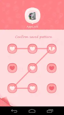 AppLock Theme Pink android App screenshot 2